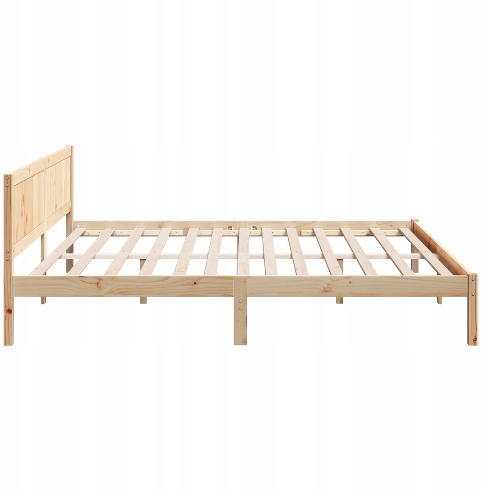 Lovos rėmas Ruda 200 x 200 cm Pušies medienos masyvas