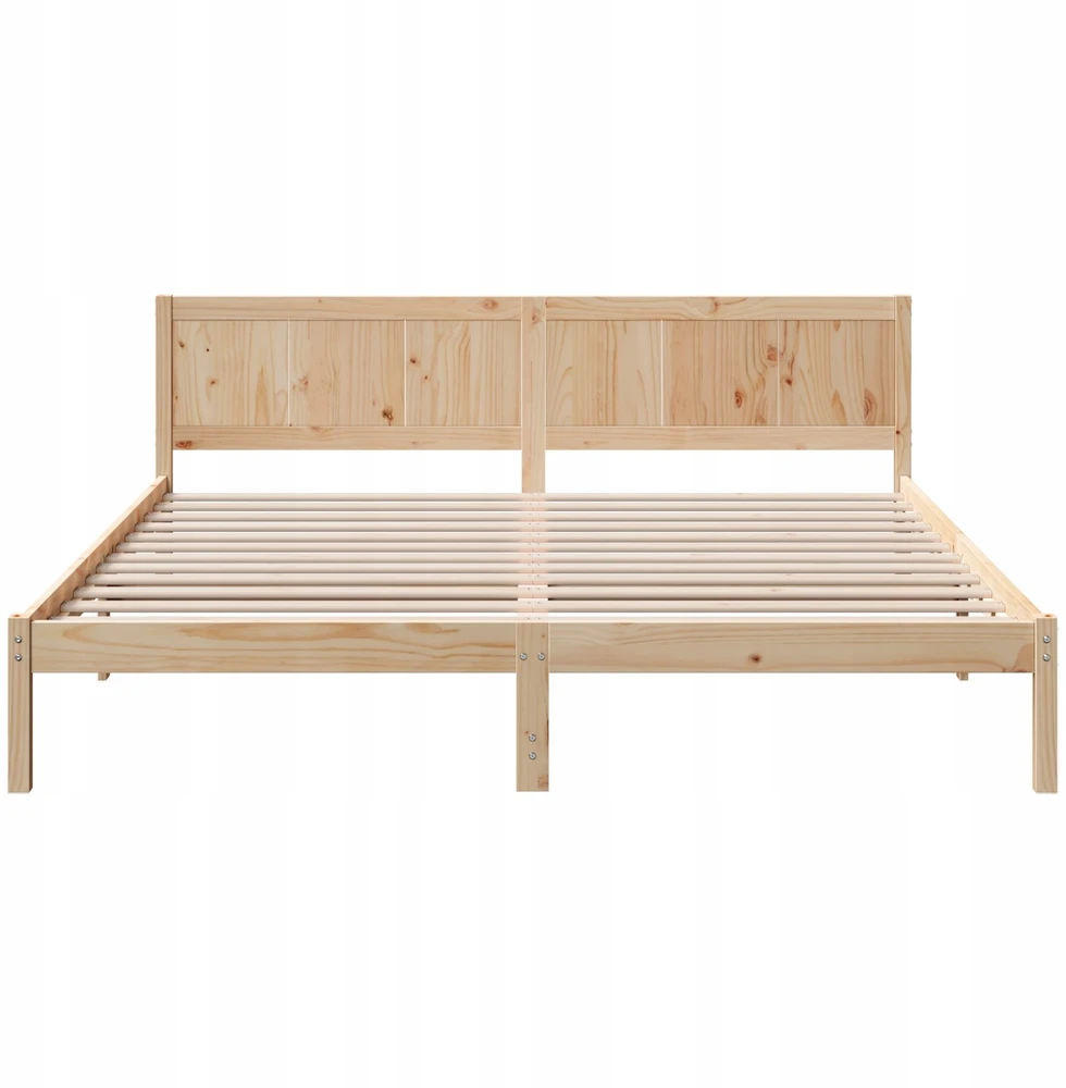 Lovos rėmas Ruda 200 x 200 cm Pušies medienos masyvas