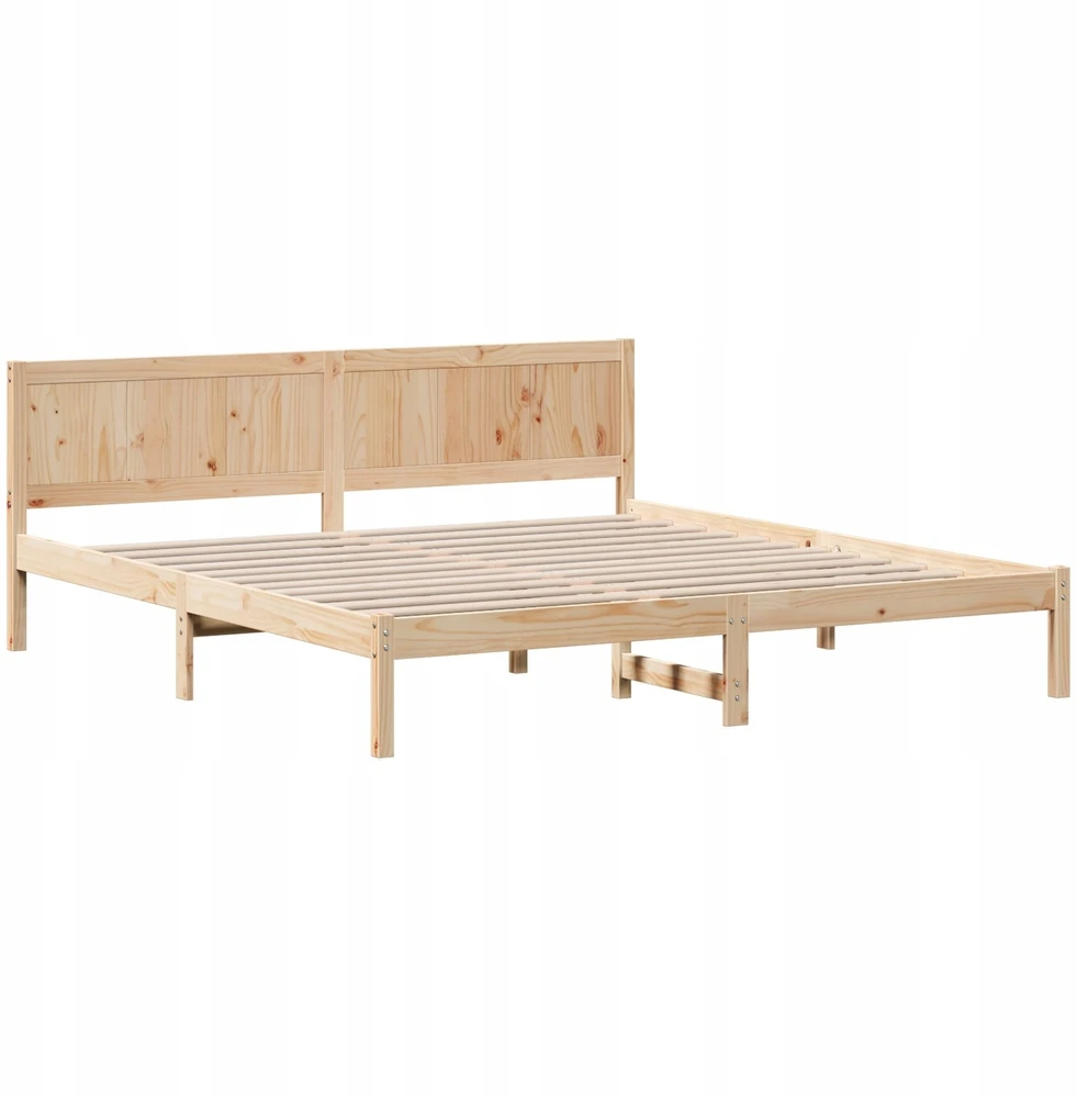 Lovos rėmas Ruda 200 x 200 cm Pušies medienos masyvas