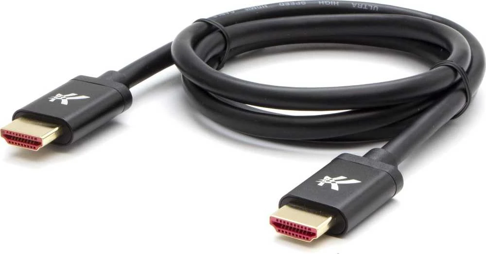 HDMI 2.1 kabelis su paauksuotomis jungtimis ir aliuminio korpusais