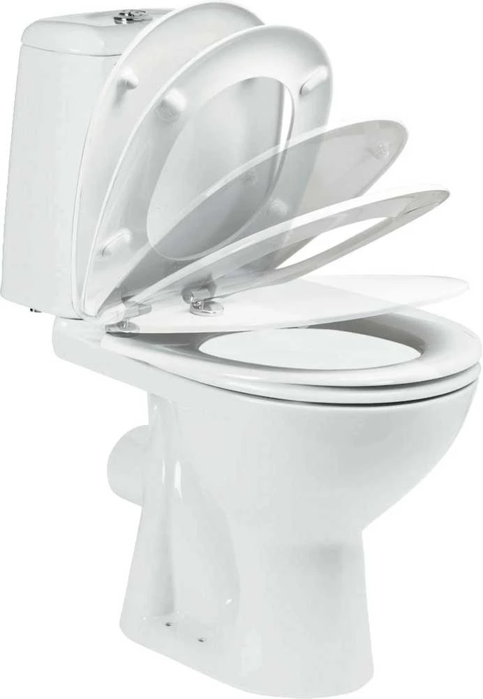 Unitazas pastatomas Vidima Korona W908001, su dangčiu, 350×610 mm