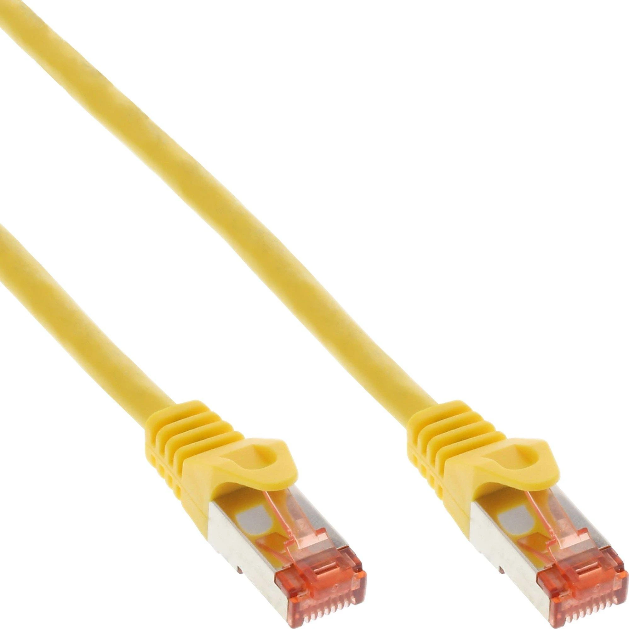 InLine 70vnt. pakuotė Bulk-Pack InLine® Komutacinis kabelis S/FTP PiMF Cat.6 250MHz PVC varis geltonas 1m