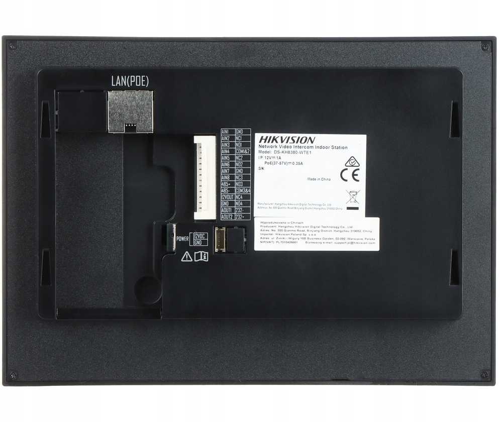 Video intercom monitorius Hikvision DS-KH8380-WTE1