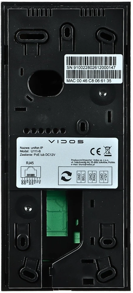 VIDOS Unifon U111-B IPX