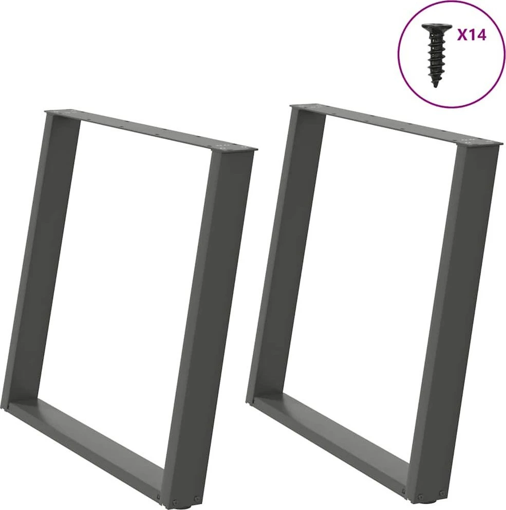 Valgomojo stalo kojelės, U formos, 2 vnt., 100x(72-73) cm