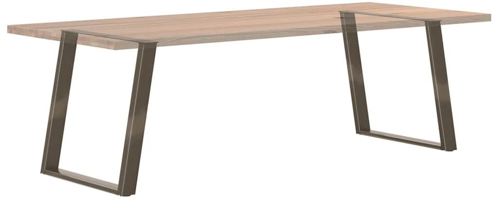 Valgomojo stalo kojelės, U formos, 2 vnt., natūralus plienas, 70x(72-73) cm, plienas