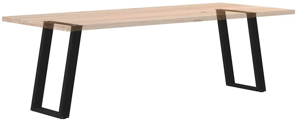 Valgomojo stalo kojelės, U formos, 2 vnt., juoda, 60x(72-73)cm