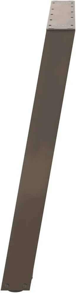 Valgomojo stalo kojelės, U formos, 2 vnt., natūralus plienas, 70x(72-73) cm, plienas
