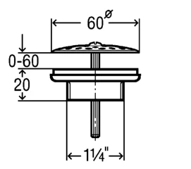 Viega Universalus ventilis1 1/4 x 60