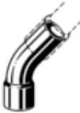 Viega Vario arka 54mm 45 ° 1K 95040 - 114916
