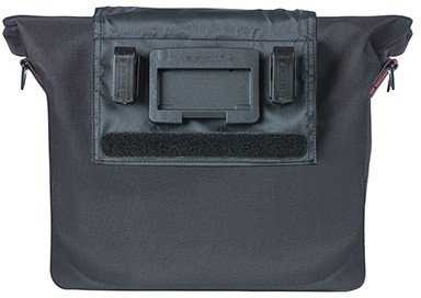 Basil Miesto kuprinė pavienė BASIL CITY BICYCLE HANDBAG 8-11L, KF-Hook System, atspari vandeniui juoda