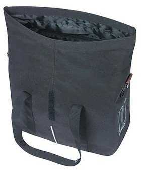 Basil Miesto kuprinė pavienė BASIL CITY BICYCLE HANDBAG 8-11L, KF-Hook System, atspari vandeniui juoda