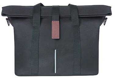 Basil Miesto kuprinė pavienė BASIL CITY BICYCLE HANDBAG 8-11L, KF-Hook System, atspari vandeniui juoda