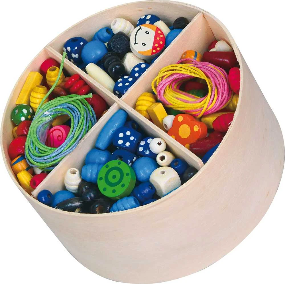 Viga New Classic Toys Įvairiaspalvių karoliukų rinkinys