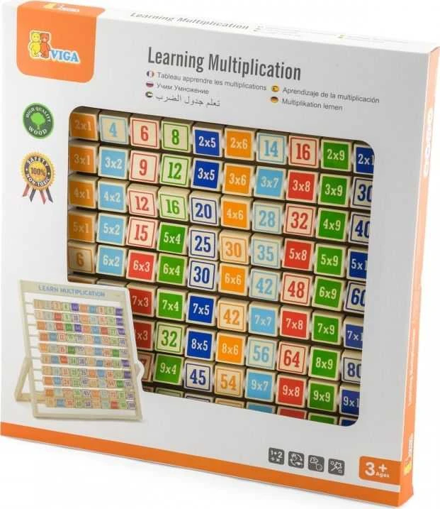 Viga Toys Medinė Daugybos Lentelė Iš Viga
