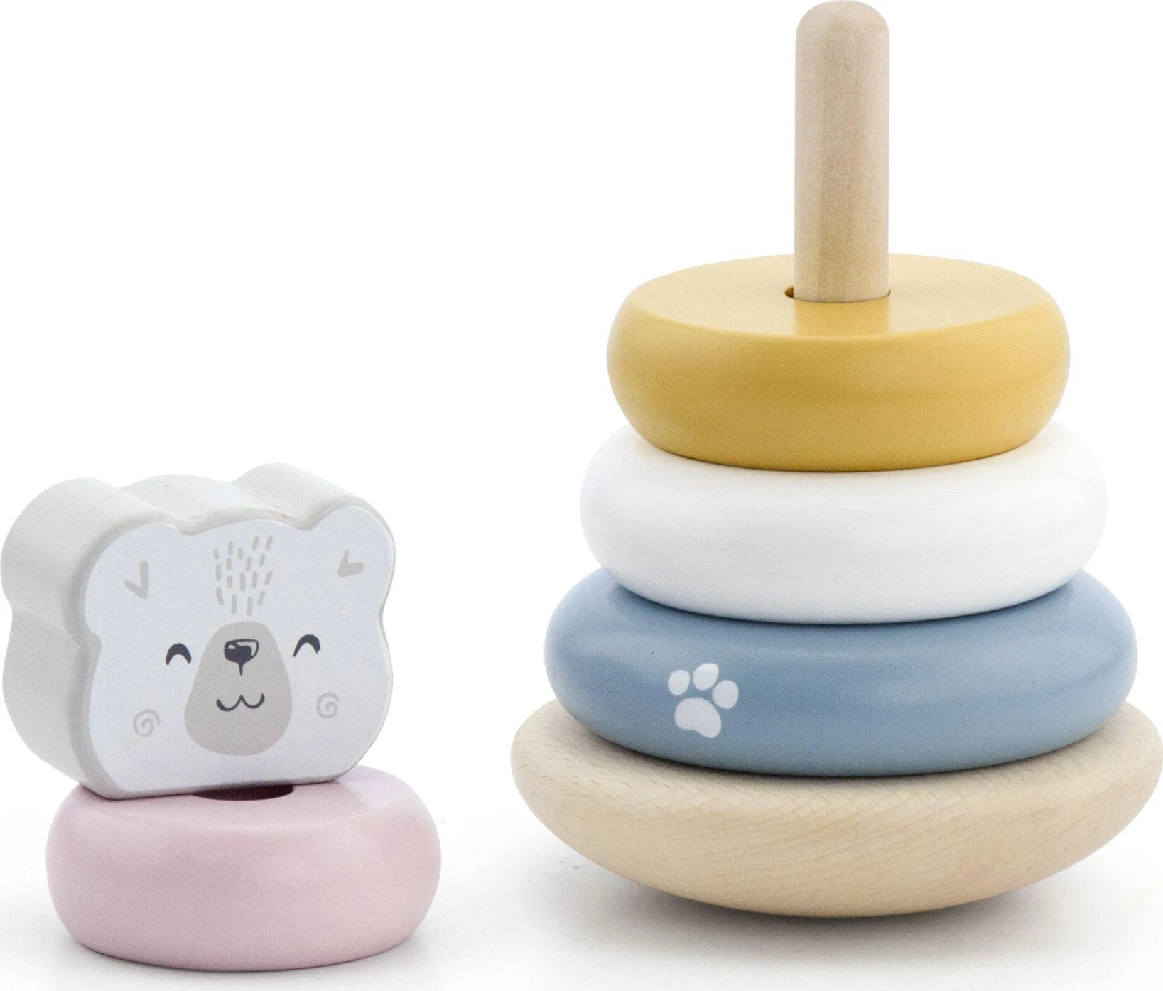 Viga Toys Edukacinė piramidė - Baltasis lokys B. VIGA