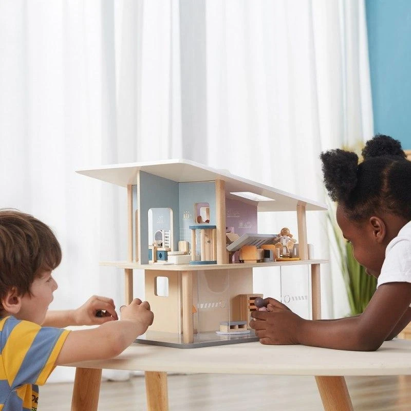 Viga Toys VIGA Medinės Lėlės Šeima 4 Figūros