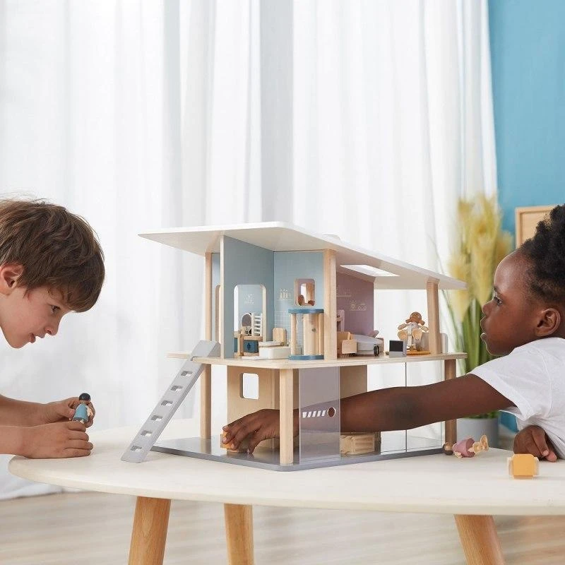 Viga Toys VIGA Medinės Lėlės Šeima 4 Figūros