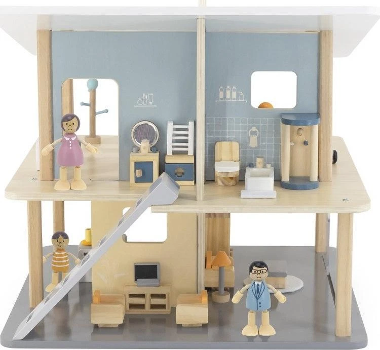 Viga Toys VIGA Medinės Lėlės Šeima 4 Figūros