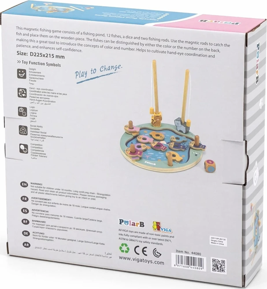 Viga Toys Viga Žaidimų Rinkinys – Medinė Žvejybos Žaidimas