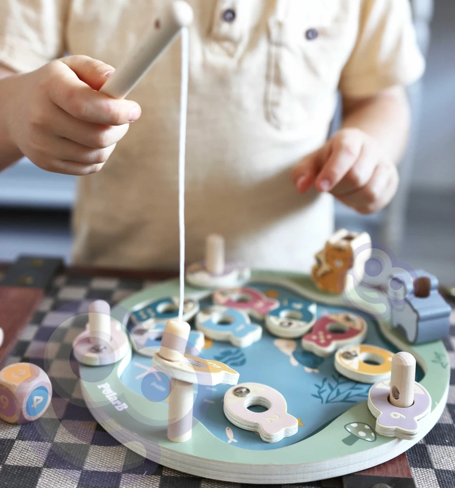 Viga Toys Viga Žaidimų Rinkinys – Medinė Žvejybos Žaidimas