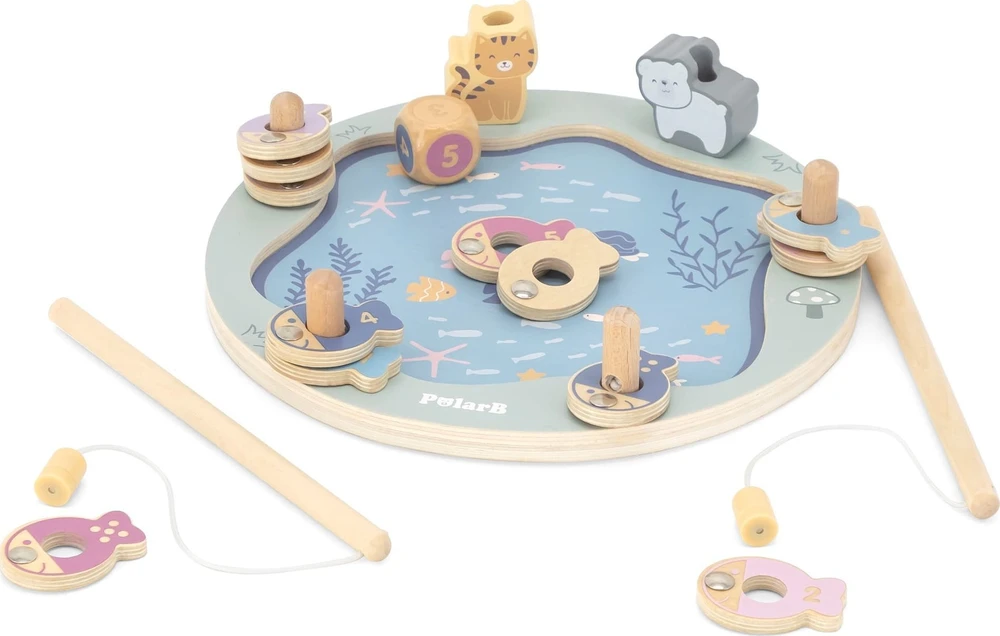 Viga Toys Viga Žaidimų Rinkinys – Medinė Žvejybos Žaidimas