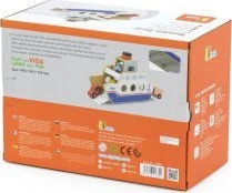 Viga Toys „Viga“ medinis laivas „Captain Car 4 PCS“.
