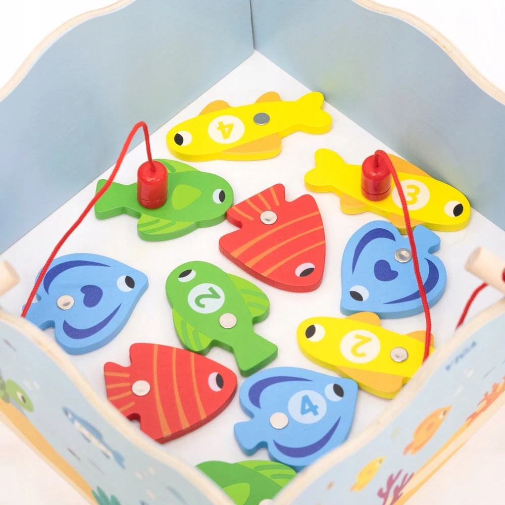 Viga Toys Medinis magnetinis žvejybos žaidimas vaikams VIGA