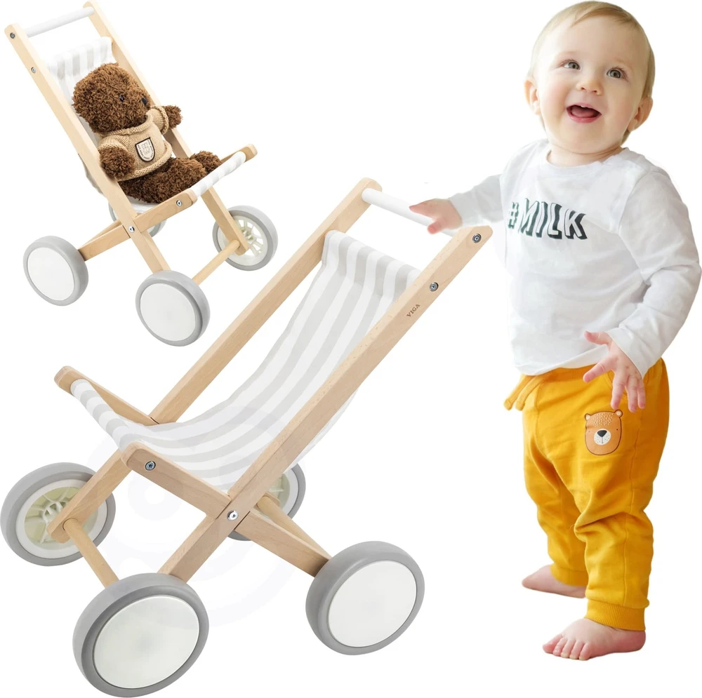Viga Toys VIGA Lėlių Vežimėlis Šūpuoklė