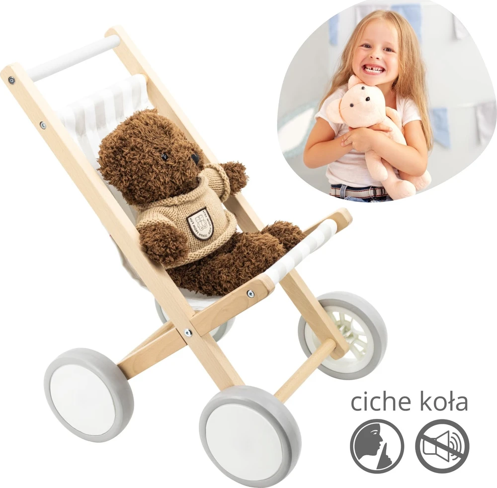 Viga Toys VIGA Lėlių Vežimėlis Šūpuoklė