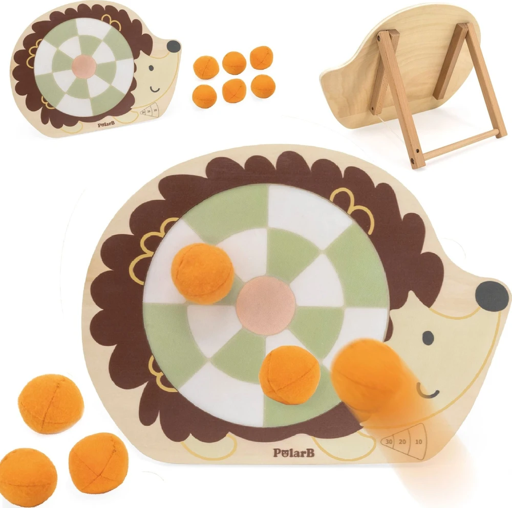 Viga Toys VIGA 44242 PolarB medinis arkadinis žaidimas ežiukas