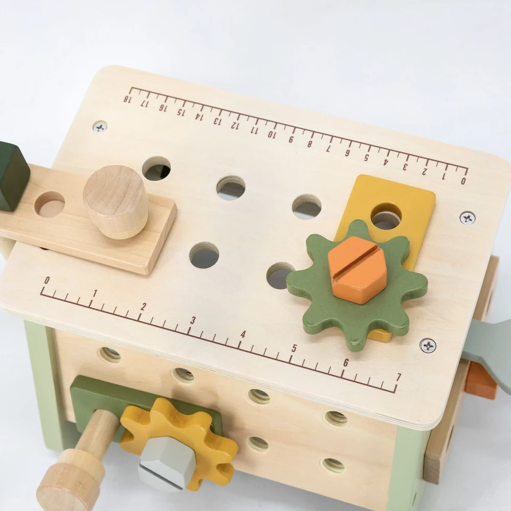 Viga Toys Medinis mini dirbtuvėlių rinkinys 2in1
