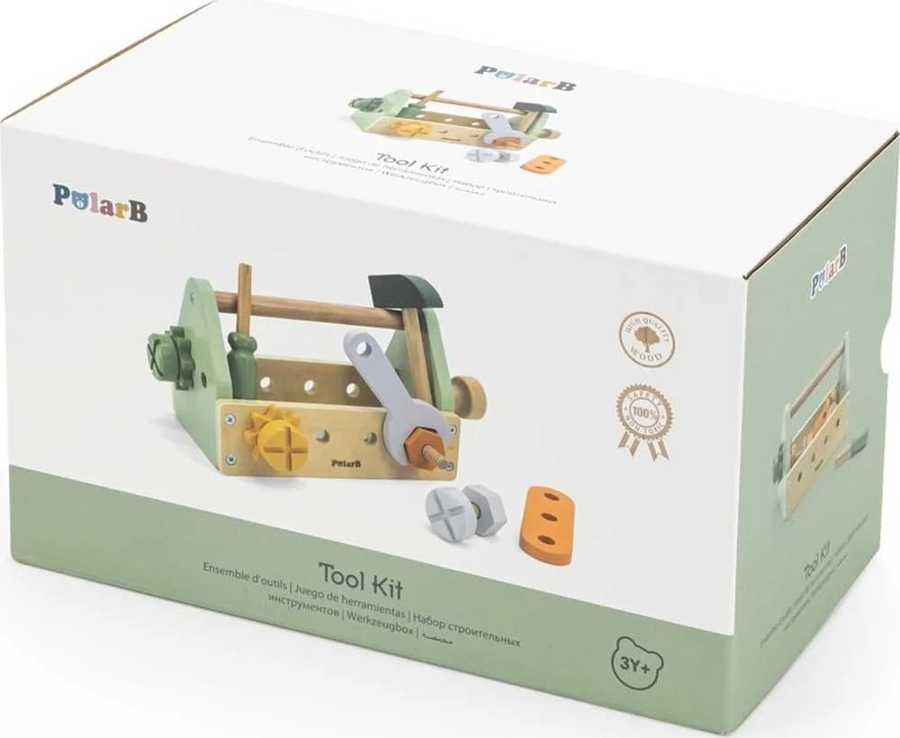 Viga Toys Viga Medinis Įrankių Rinkinys PolarB