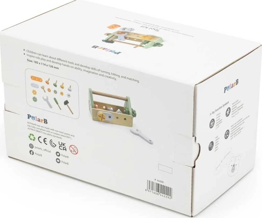 Viga Toys Viga Medinis Įrankių Rinkinys PolarB