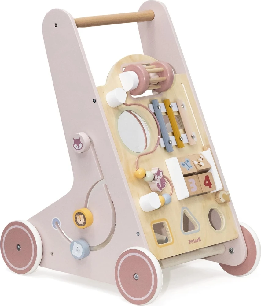 Viga Toys Medinis rožinis stumdukas PolarB