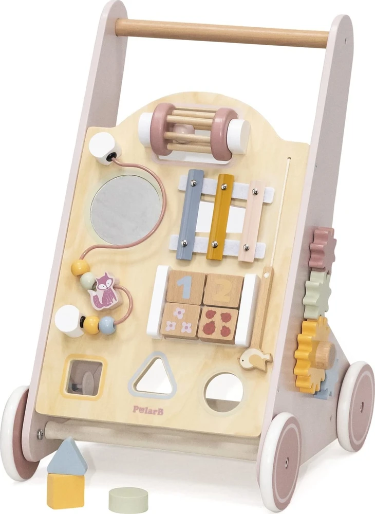 Viga Toys Medinis rožinis stumdukas PolarB