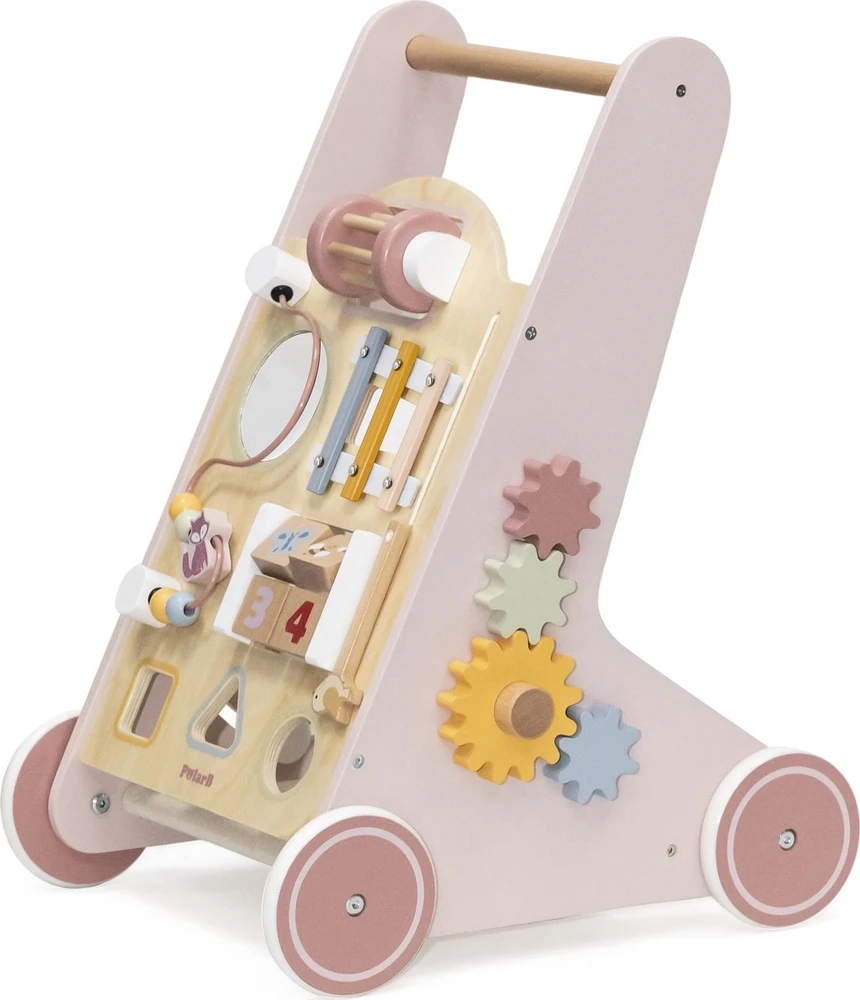 Viga Toys Medinis rožinis stumdukas PolarB
