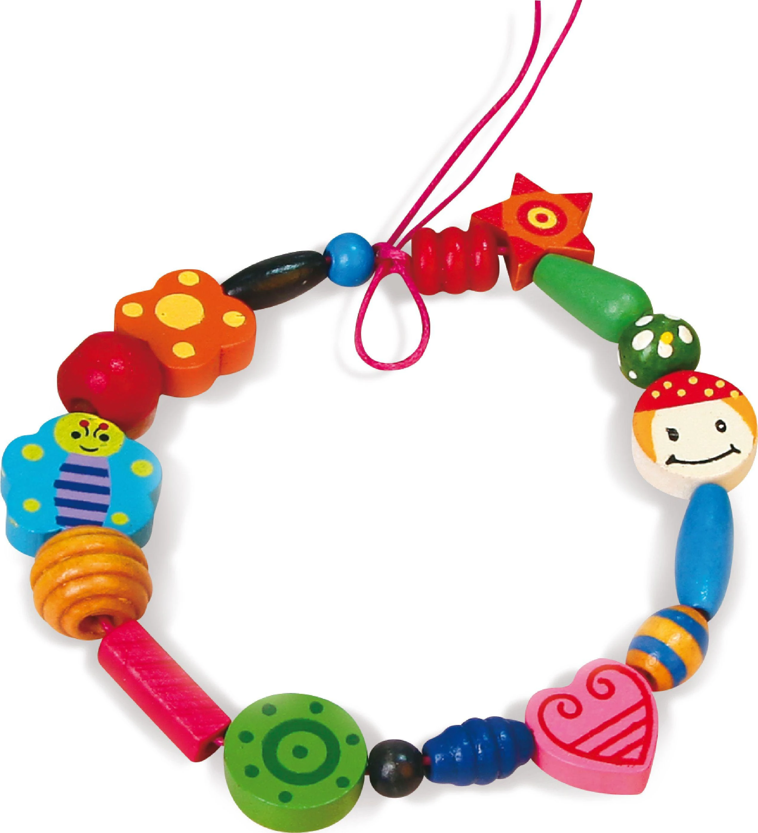 Viga New Classic Toys Įvairiaspalvių karoliukų rinkinys