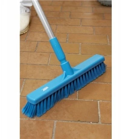 Vikan Miotła 41 cm mėlynas PP/stainless steel soft slotted (31783)