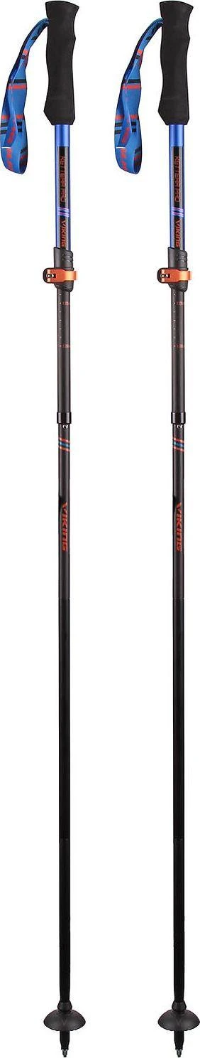 Trekingo lazdos Viking Kettera Pro Juodas-Mėlyna-Oranžinis, 115-135cm