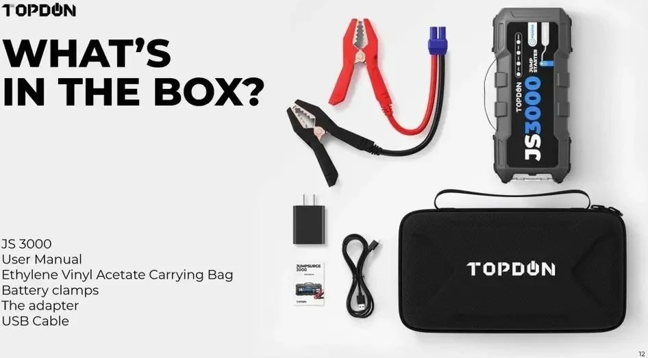 Viking TOPDON automobilio užvedimo akumuliatorius JumpSurge 3000, 24000 mAh
