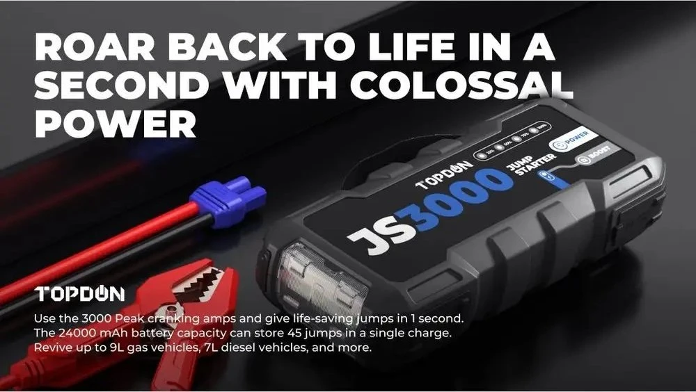 Viking TOPDON automobilio užvedimo akumuliatorius JumpSurge 3000, 24000 mAh