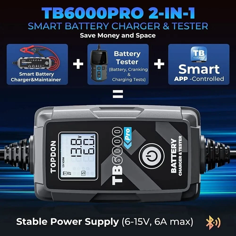 Viking TOPDON kroviklis i tester akumulatorów TB6000 PRO