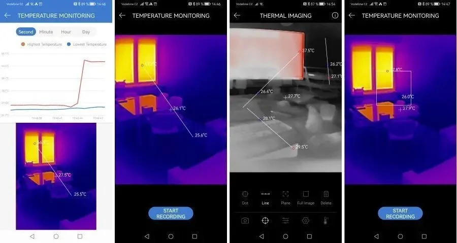 Viking TOPDON termokamera TCView TC001, konektor USB-C