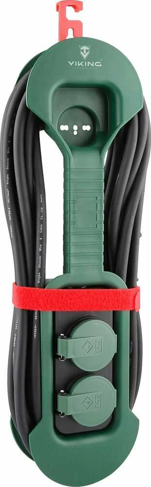 Viking tinklo prailginimo lizdas R280, 2x AC 230V, IP44, ilgis 8 m