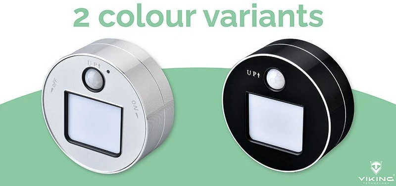 Viking lizdo modulis A20, LED lemputė su judesio jutikliu 3W, juoda