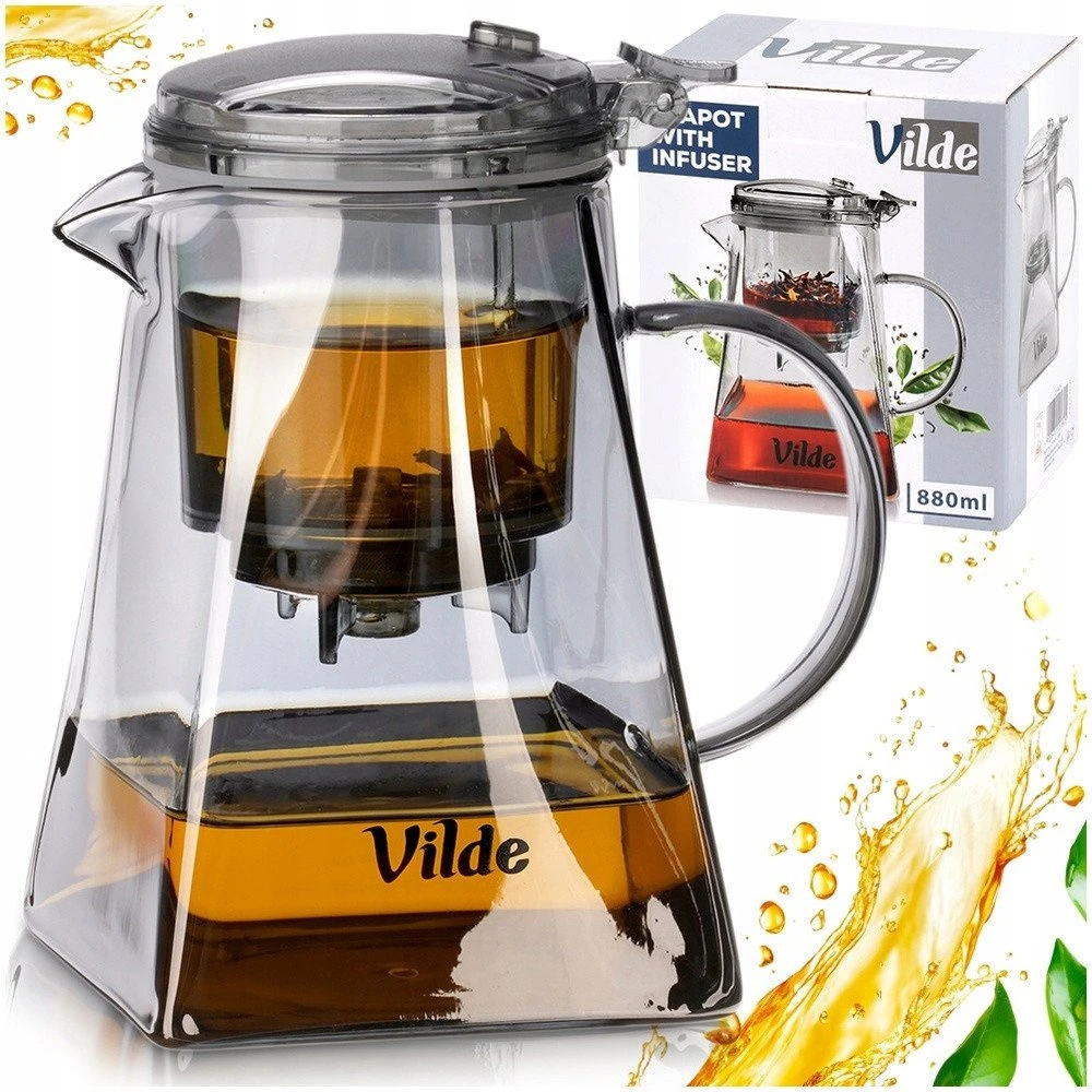 Arbatinukas su integruotu filtru Vilde 880 ml