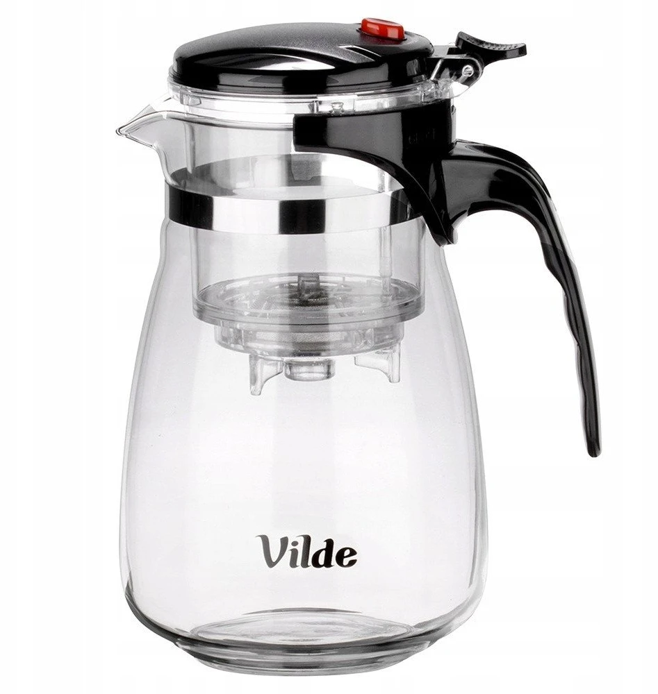Stiklinis arbatinukas su dviejų etapų filtru Vilde 960 ml
