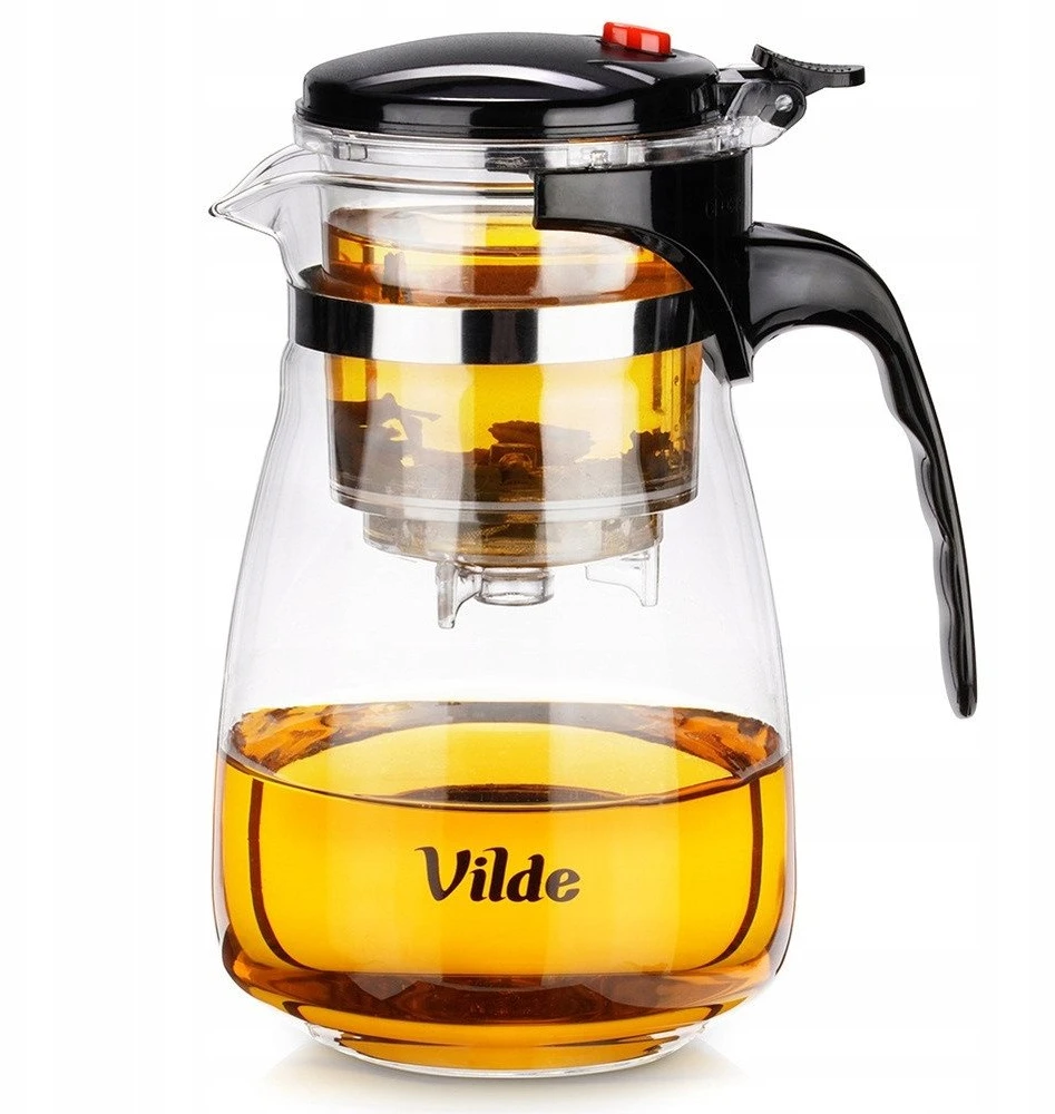 Stiklinis arbatinukas su dviejų etapų filtru Vilde 960 ml