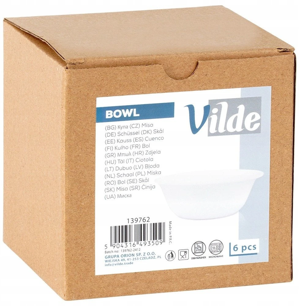 Stikliniai dubenėliai Vilde 300 ml, 6 vnt.